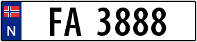 Trailer License Plate
